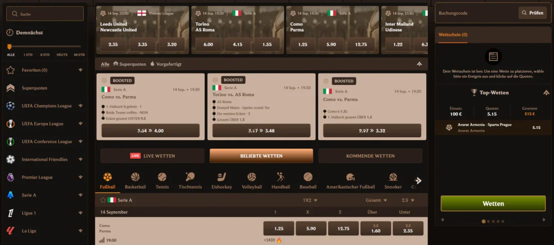 lanista casino sport